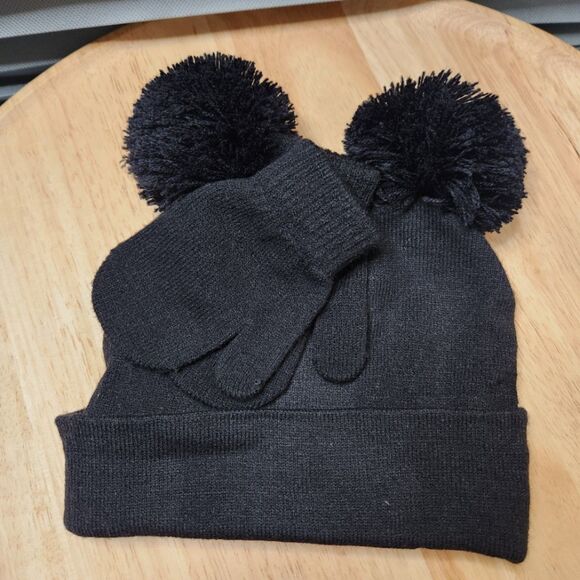 Cat & Jack Girls’ Winter Boots + Minnie Mouse Hat & Gloves – Size 11 - Picture 10 of 10